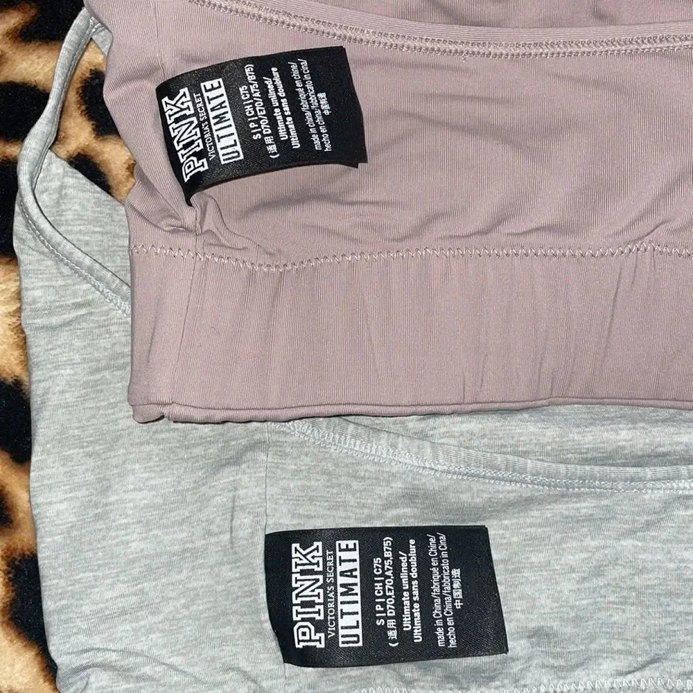 •PINK• VSP BUNDLE OF 2/ULTIMATE STRAPPY FRONT W/T-BACK STRAP IN SIZE SMALL